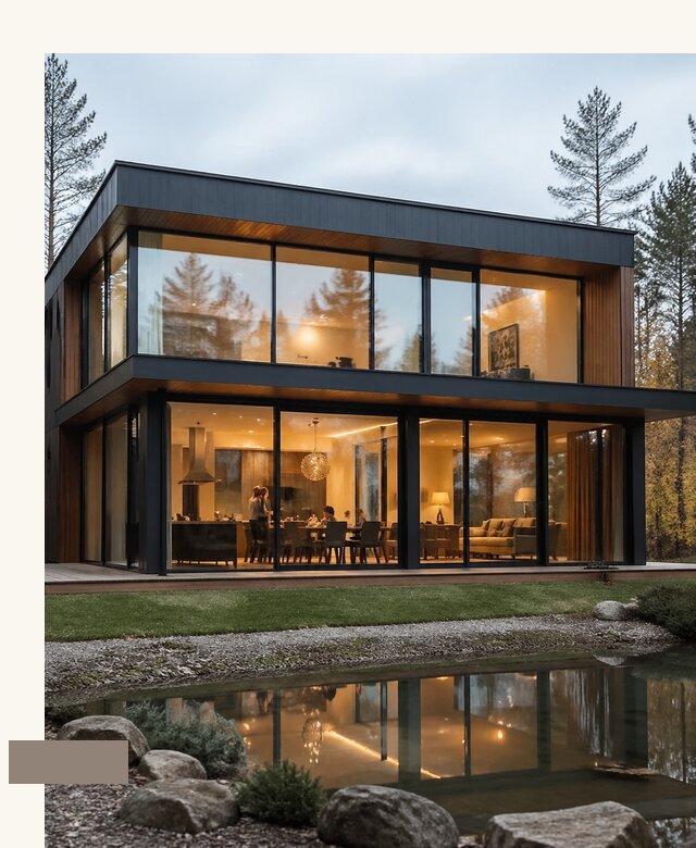 Дом панорамные окна в Костомукше по цене от 15303 А3дПро-Ктм